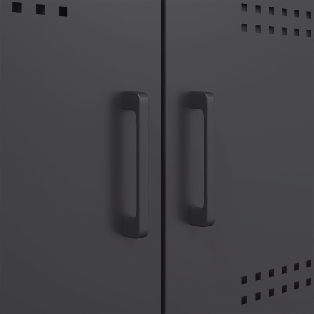 Sideboard Black 100,5x39x79 cm Steel