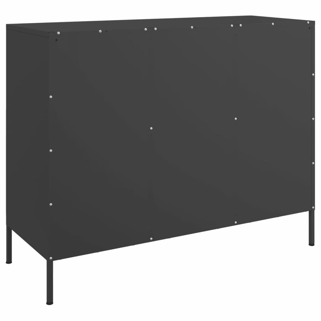 Sideboard Black 100,5x39x79 cm Steel