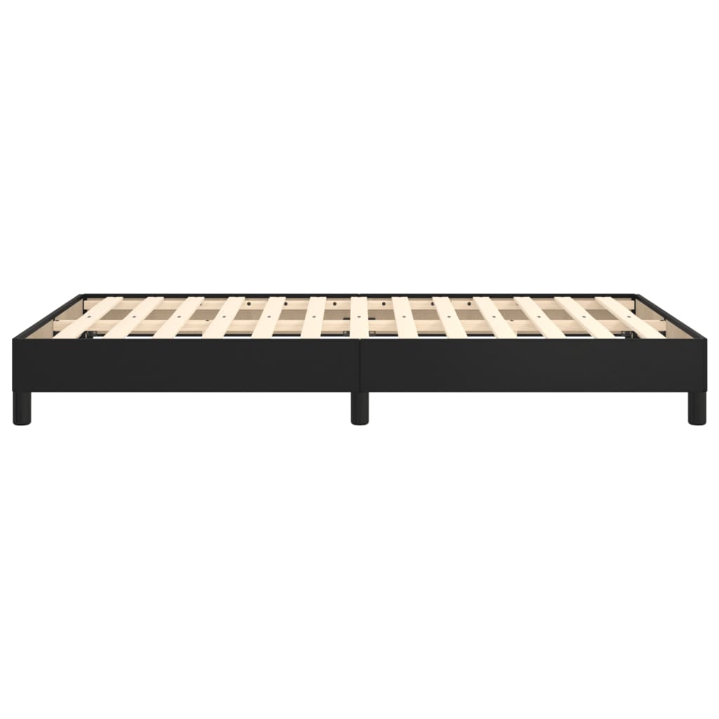 vidaXL Bed Frame without Mattress Black 120x190 cm Small Double Faux Leather