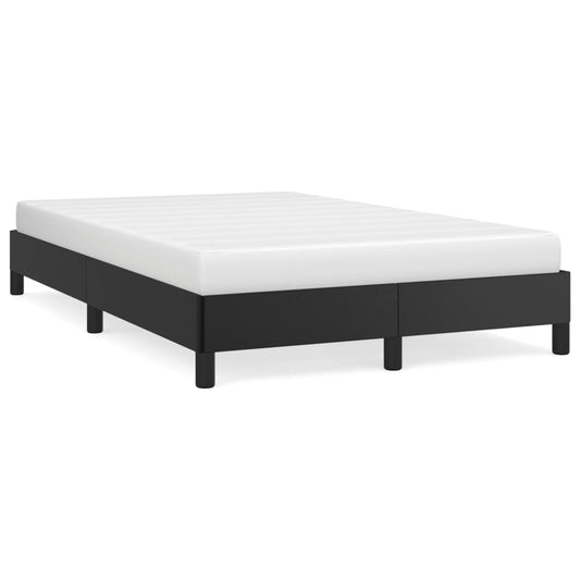 vidaXL Bed Frame without Mattress Black 120x190 cm Small Double Faux Leather