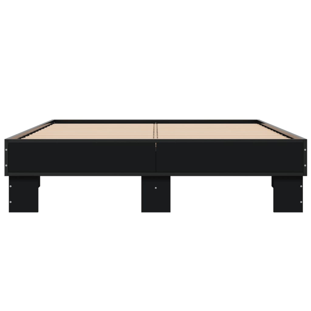 vidaXL Bed Frame without Mattress Black 120x200 cm