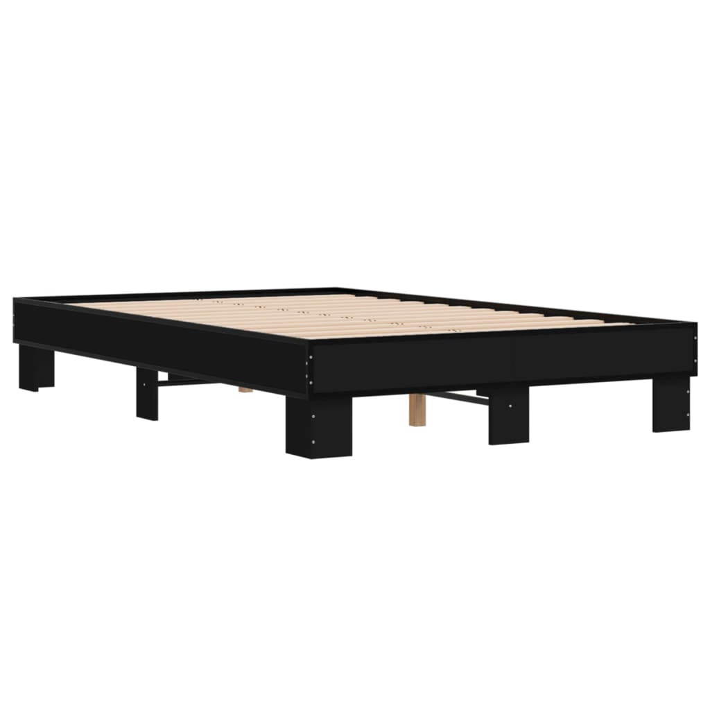 vidaXL Bed Frame without Mattress Black 120x200 cm