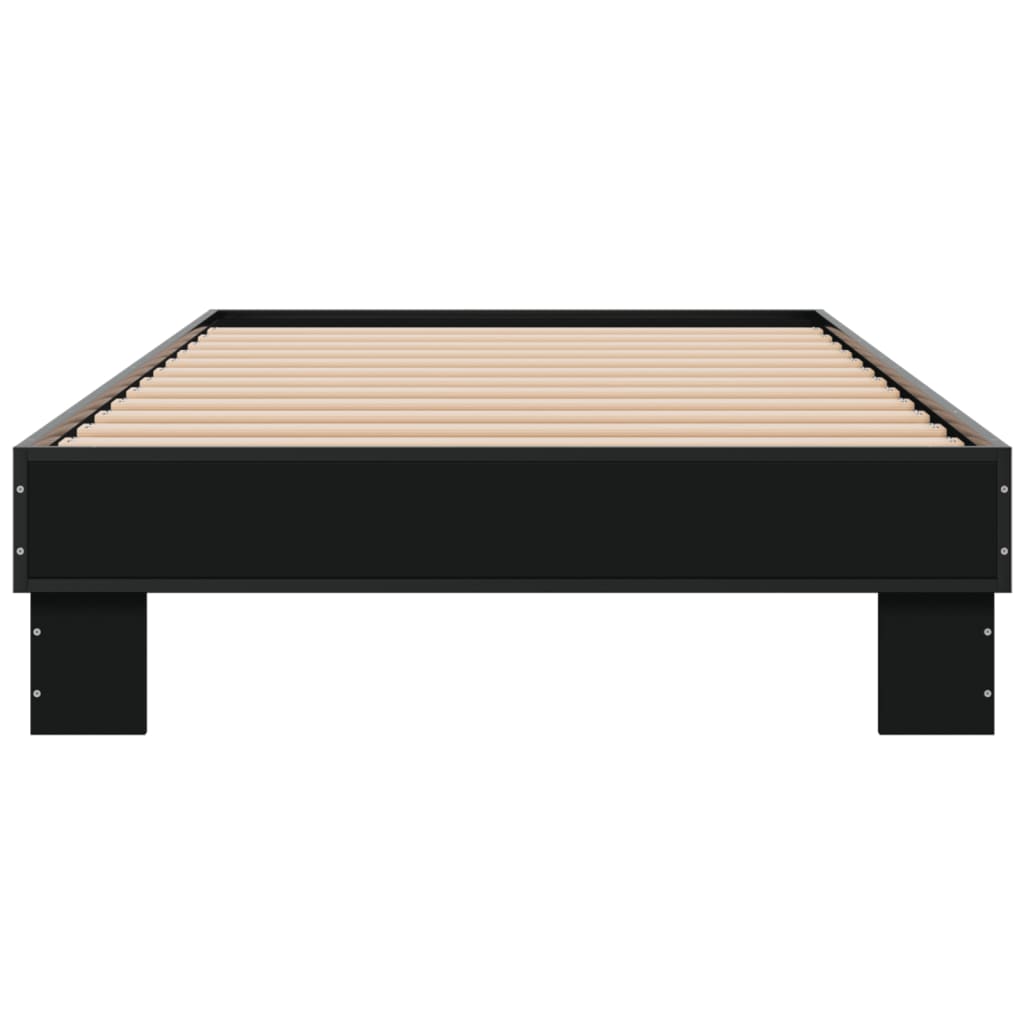 Bed Frame without Mattress Black 90x190 cm Single