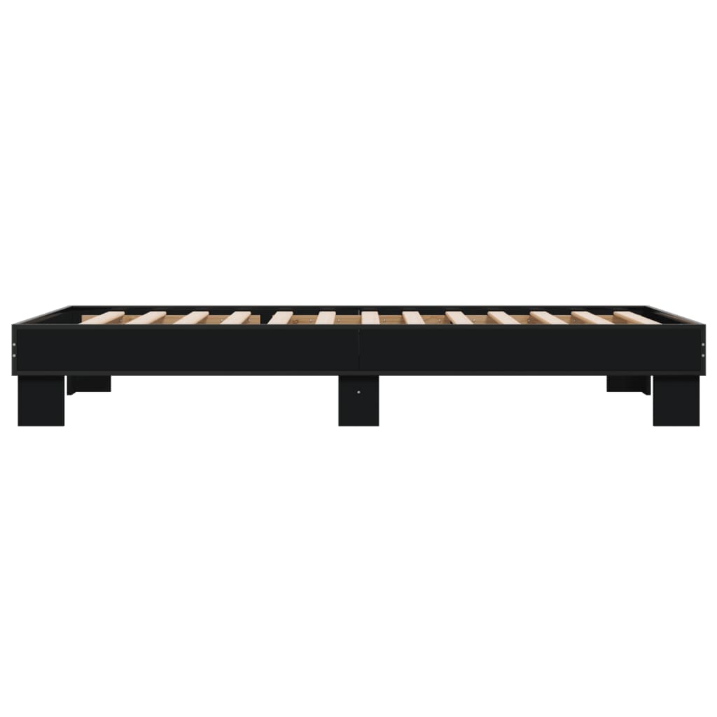 Bed Frame without Mattress Black 90x190 cm Single