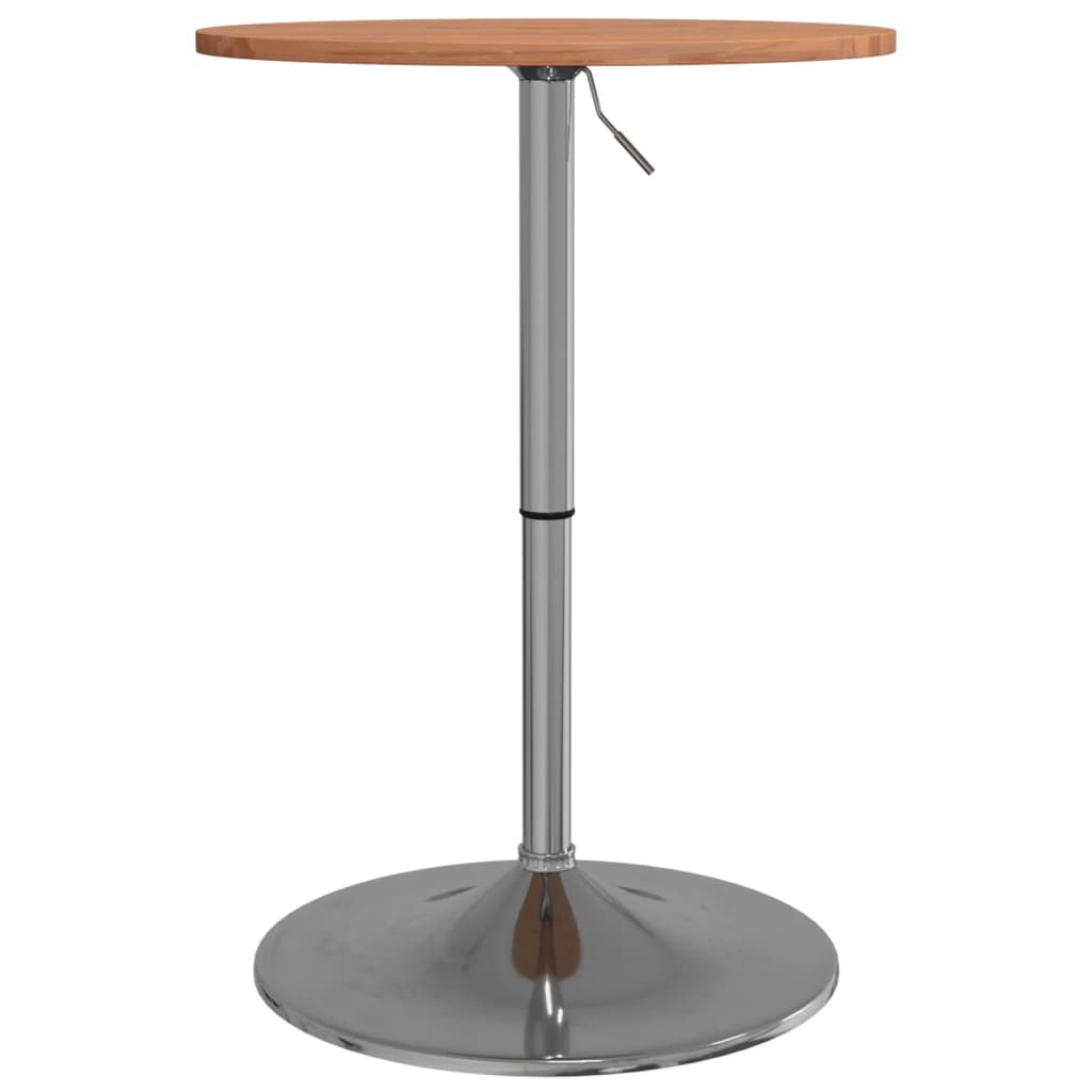 vidaXL Bar Table Ø50x89.5 cm Solid Wood Beech