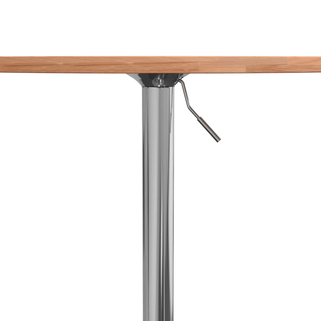 vidaXL Bar Table Ø50x89.5 cm Solid Wood Beech