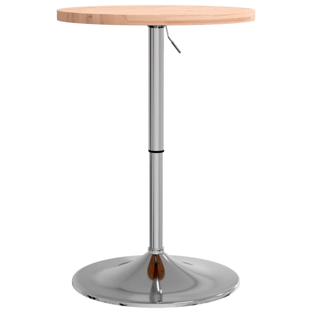 vidaXL Bar Table Ø50x90.5 cm Solid Wood Beech