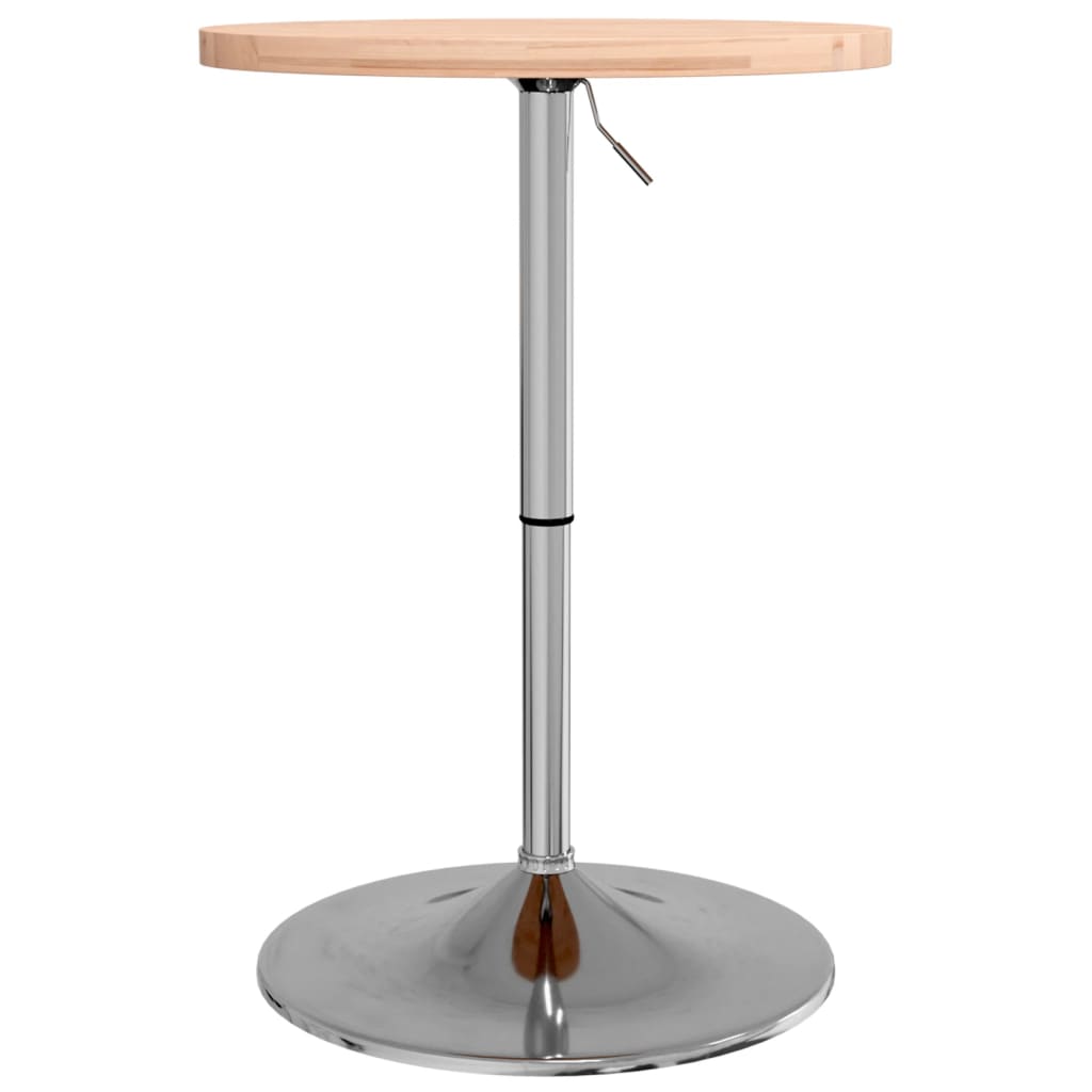 vidaXL Bar Table Ø50x90.5 cm Solid Wood Beech