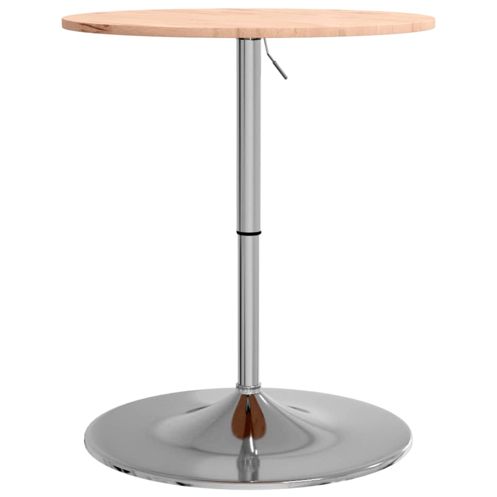 vidaXL Bar Table Ø60x89.5 cm Solid Wood Beech