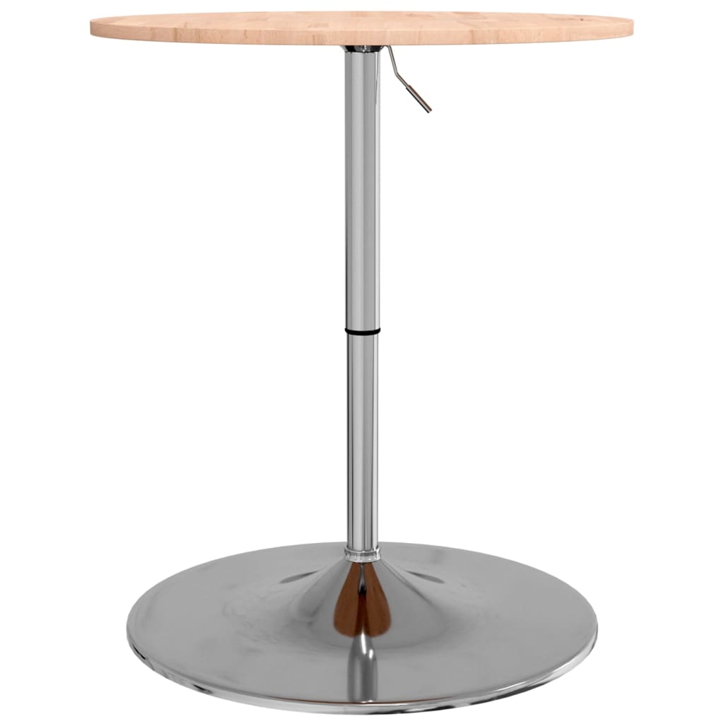 vidaXL Bar Table Ø60x89.5 cm Solid Wood Beech