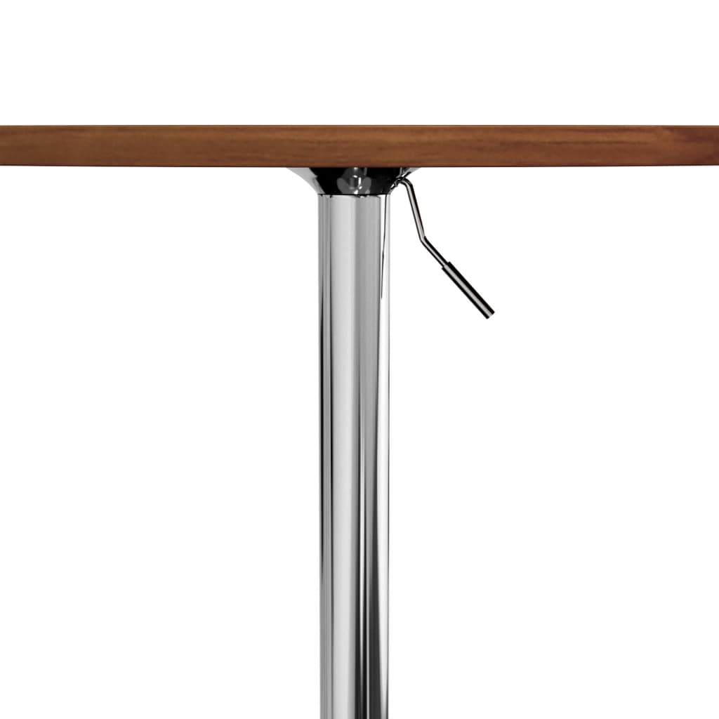 vidaXL Bar Table Dark Brown Ø60x89.5 cm Solid Wood Beech