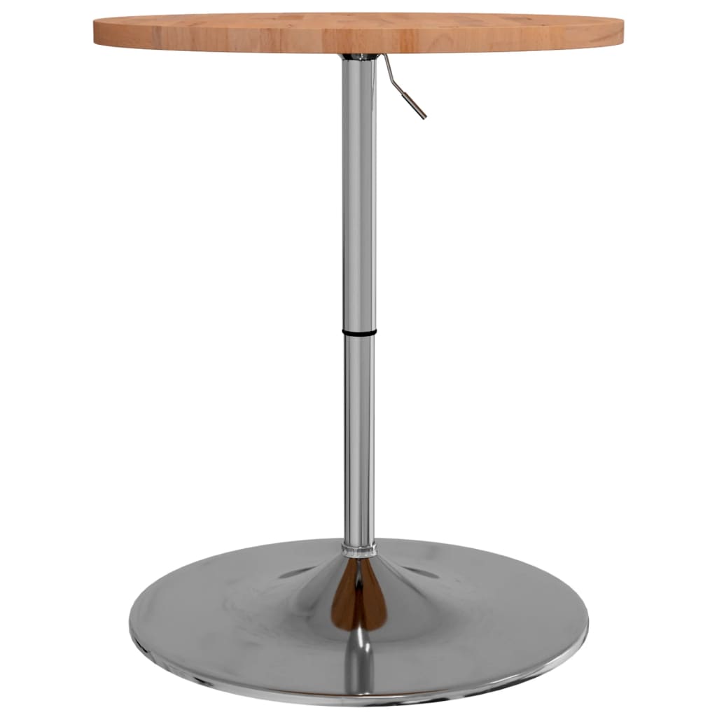 vidaXL Bar Table Ø60x90.5 cm Solid Wood Beech