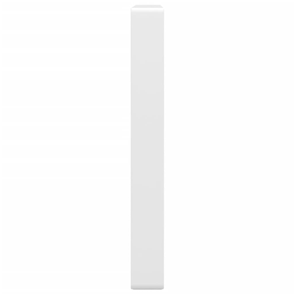 Shelf Brackets for Washbasin 2 pcs White Rectangular Steel