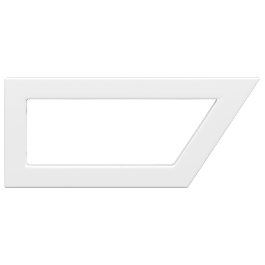 Shelf Brackets for Washbasin 2 pcs White Trapezium Steel