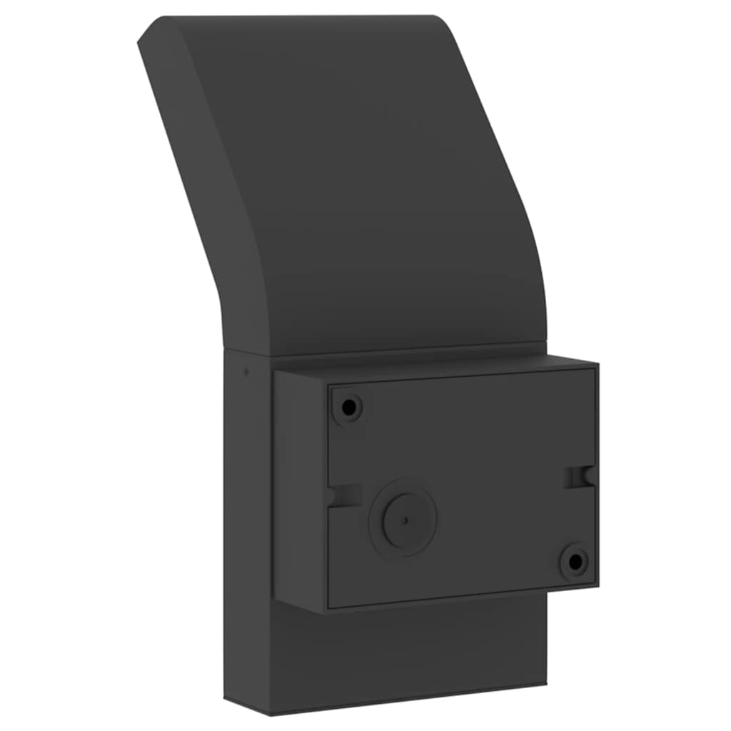 Outdoor LED Wall Lights 2pcs Black Die-cast Aluminium