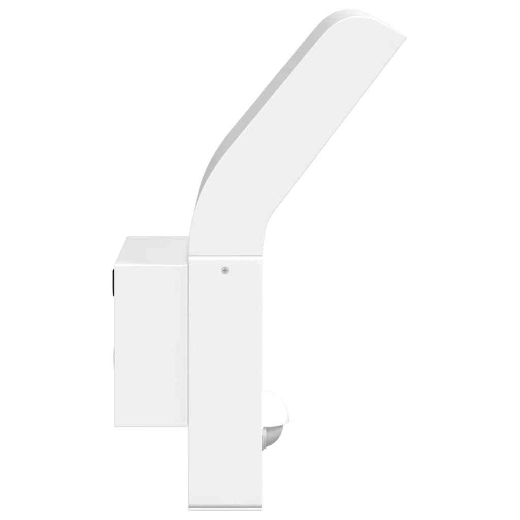 Outdoor LED Wall Lights with Sensors 2pcs White Die-cast Aluminium