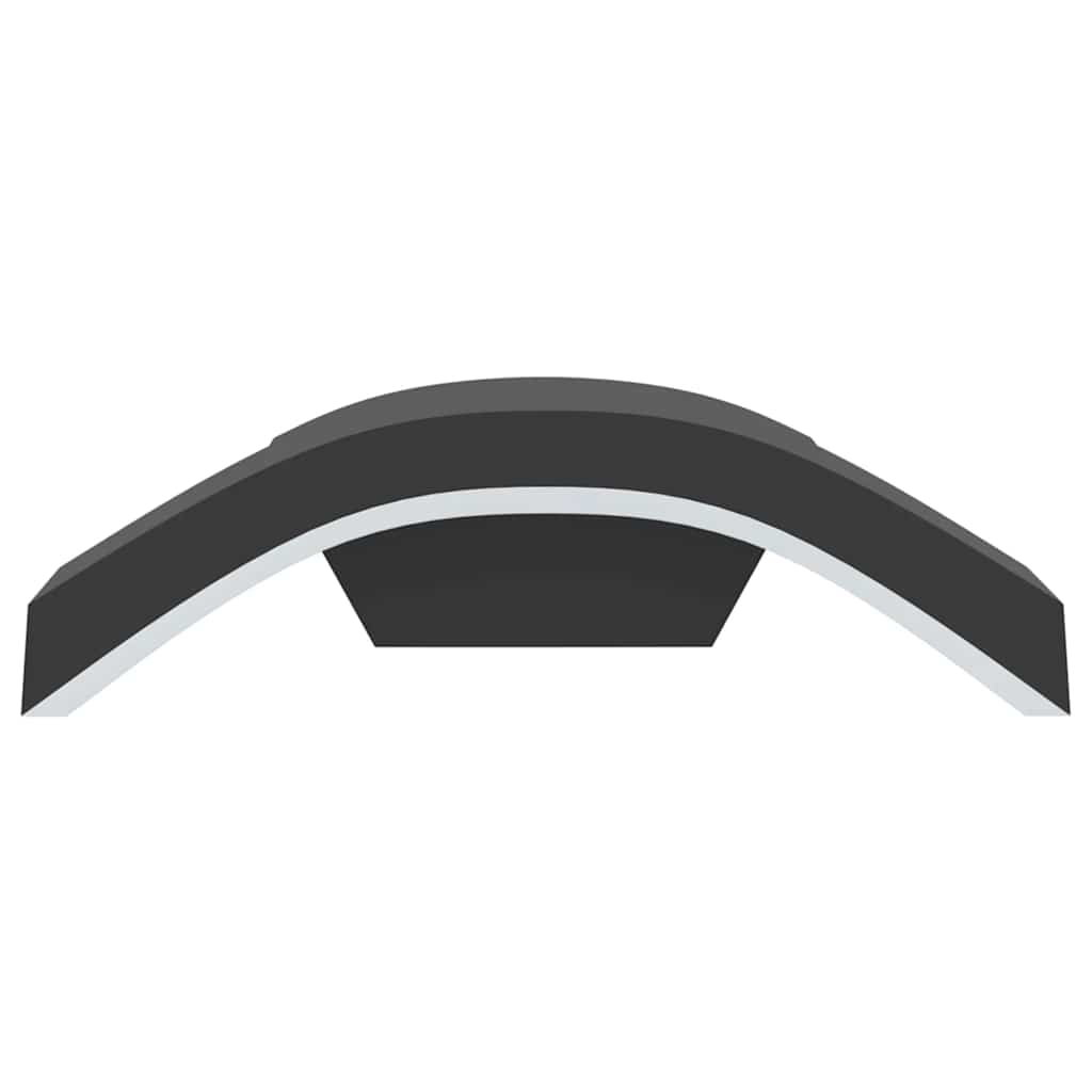 Outdoor LED Wall Lights 2pcs Black Die-cast Aluminium