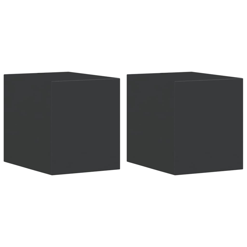 Outdoor Wall Lights 2pcs Black Die-cast Aluminium