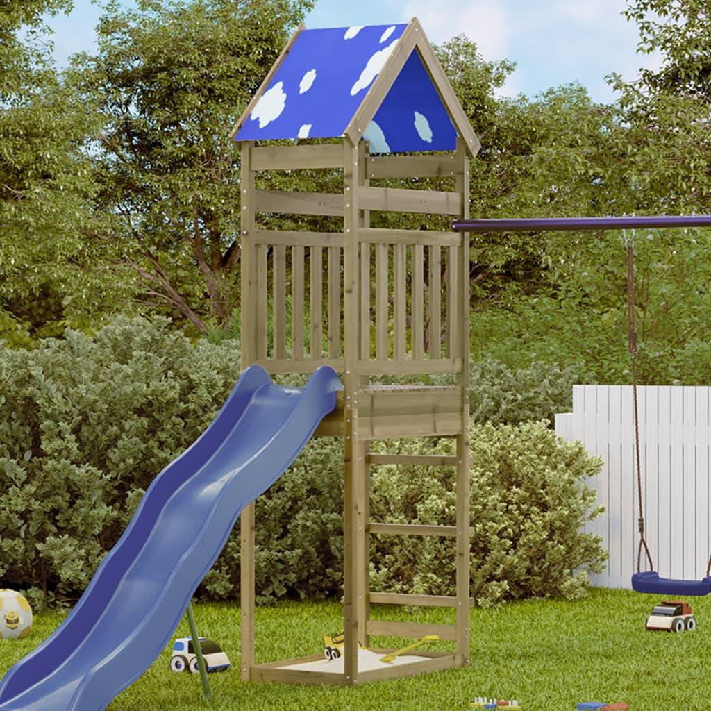 vidaXL Play Tower 85x52.5x265 cm Impregnated Wood Pine