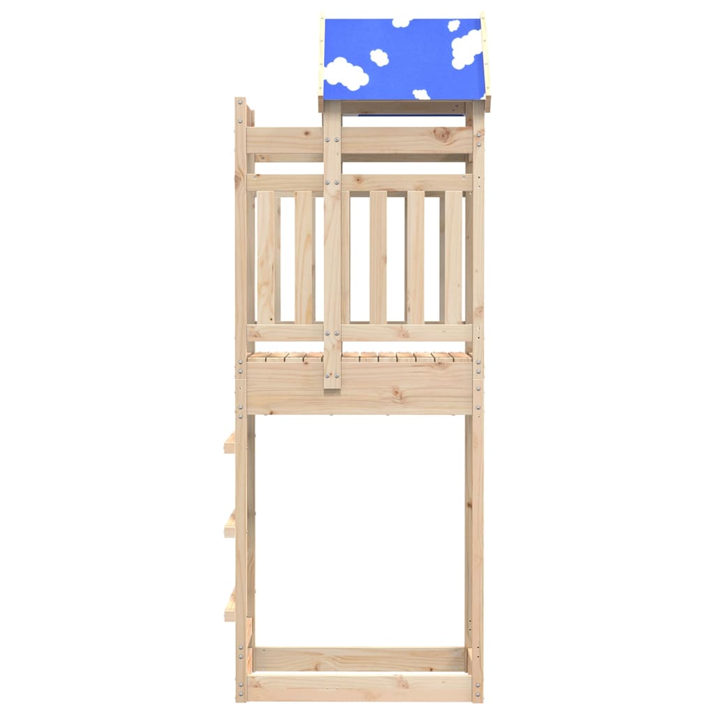 vidaXL Play Tower 85x52.5x239 cm Solid Wood Pine