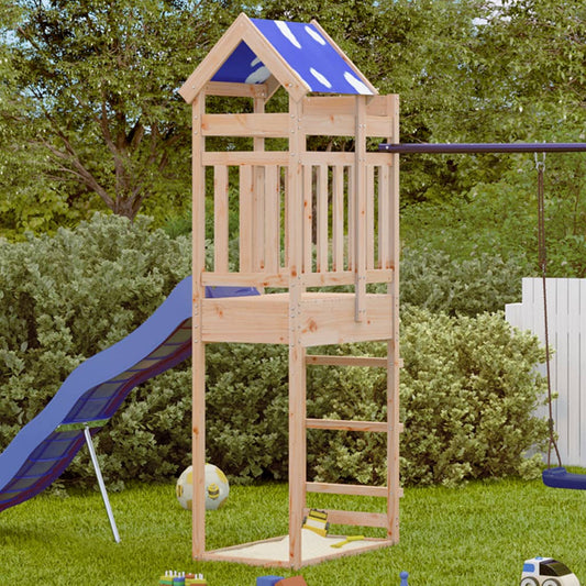 vidaXL Play Tower 85x52.5x239 cm Solid Wood Pine