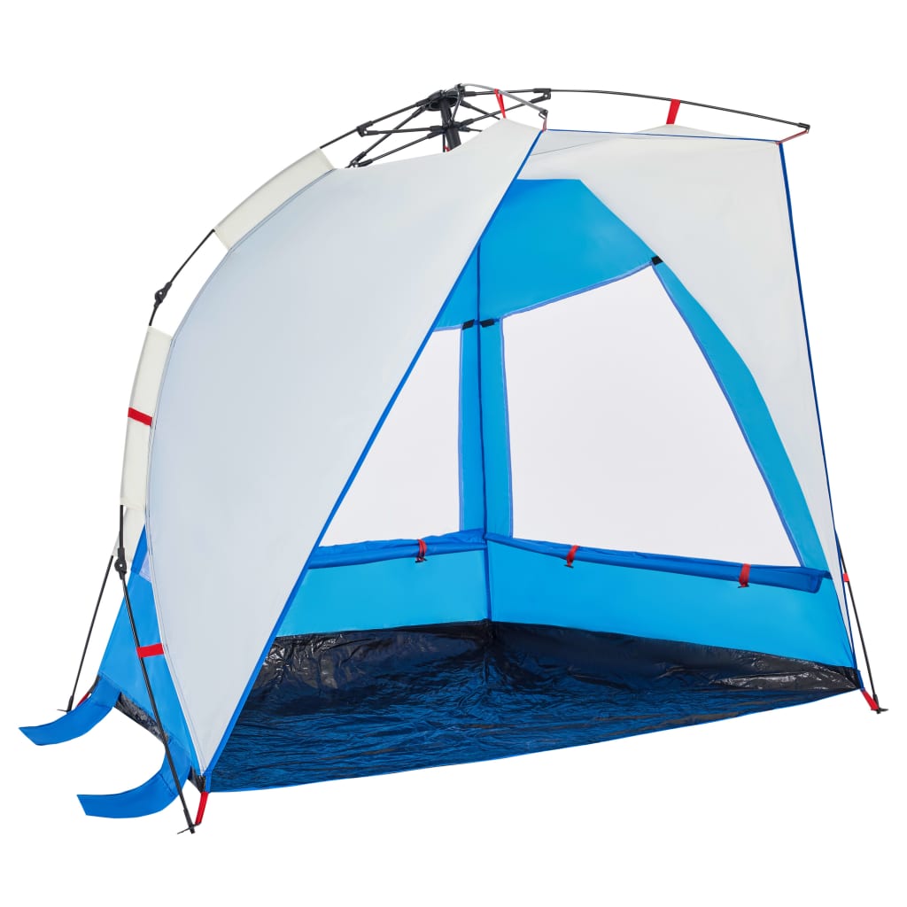 vidaXL Beach Tent 2-Person Azure Blue Quick Release Waterproof