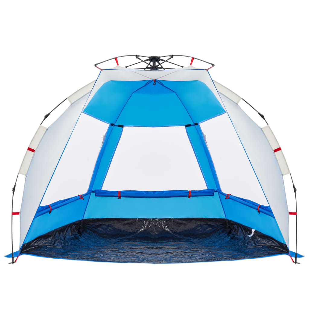 vidaXL Beach Tent 2-Person Azure Blue Quick Release Waterproof