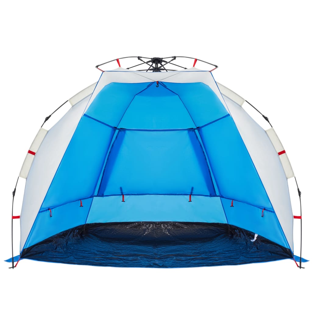 vidaXL Beach Tent 2-Person Azure Blue Quick Release Waterproof