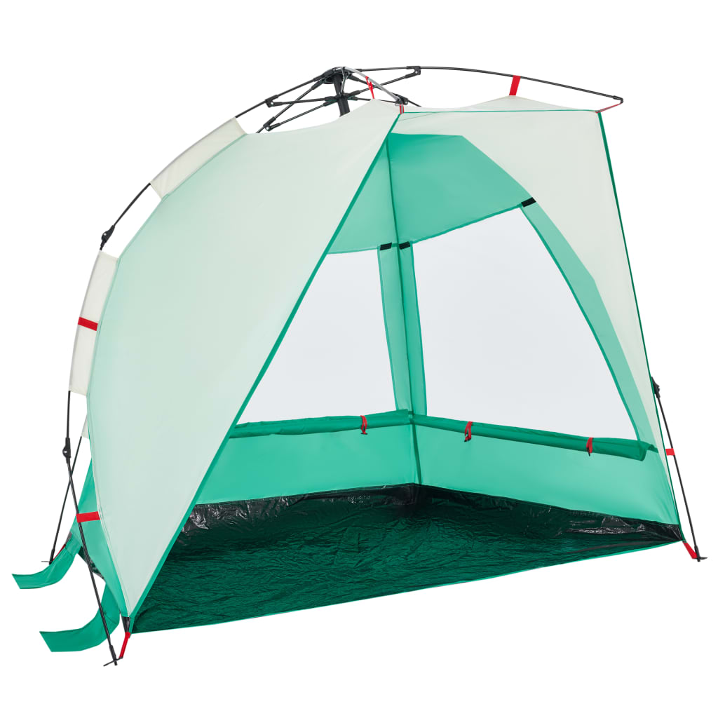 vidaXL Beach Tent 2-Person Sea Green Quick Release Waterproof