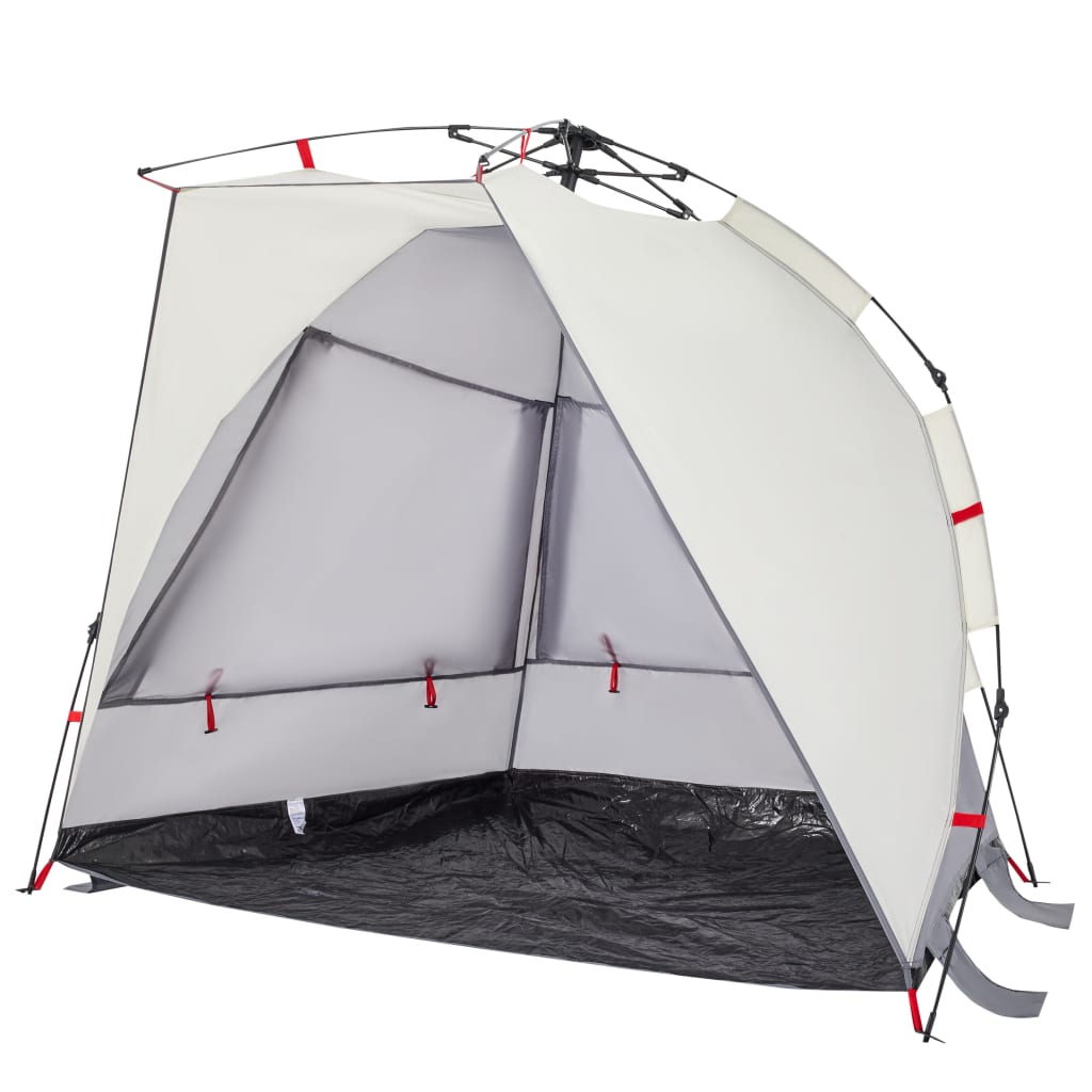 vidaXL Beach Tent 2-Person Grey Quick Release Waterproof