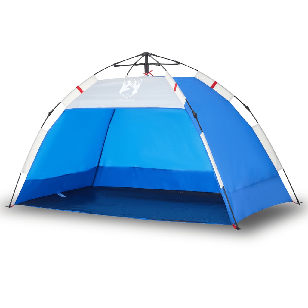 vidaXL Beach Tent 2-Person Azure Blue Quick Release Waterproof