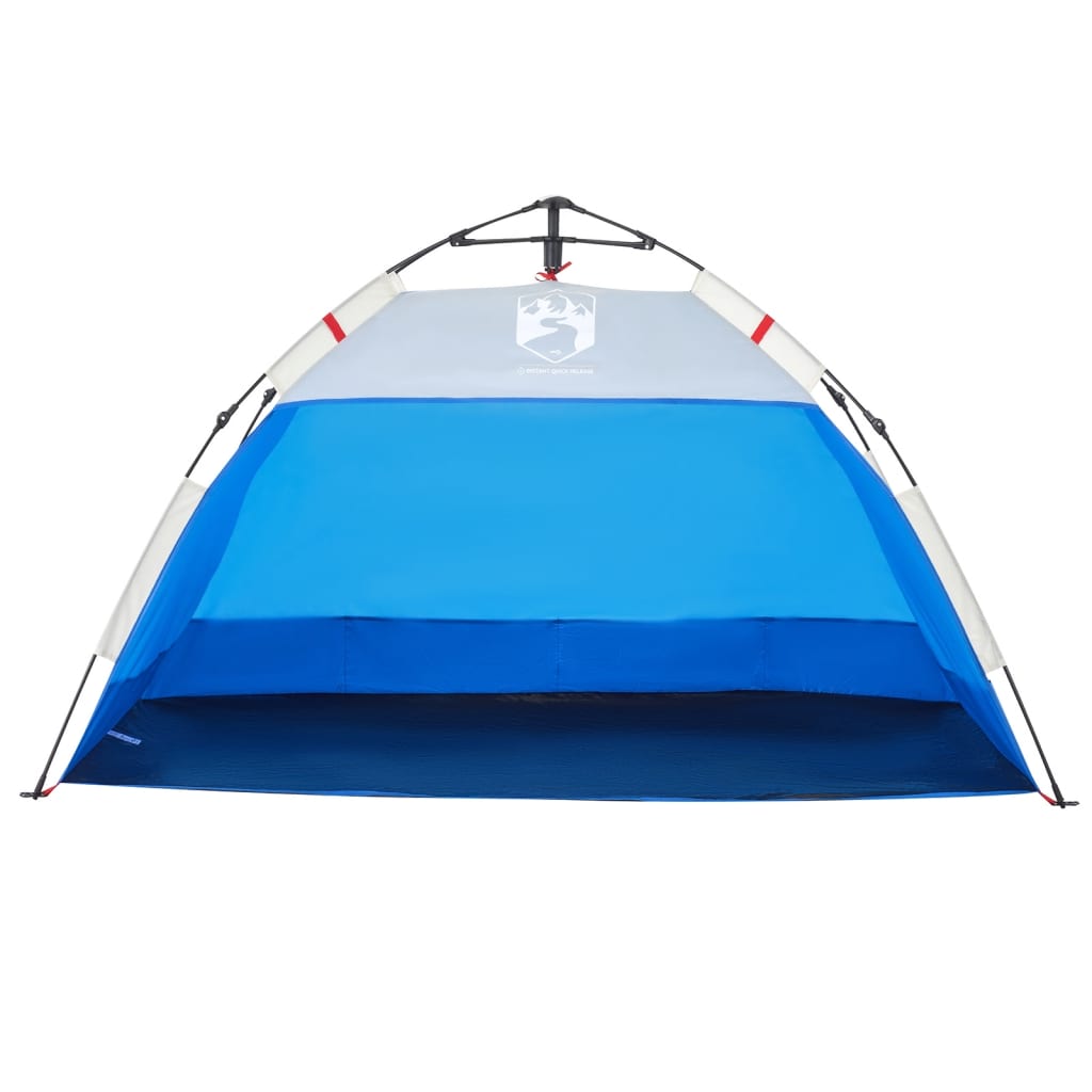 vidaXL Beach Tent 2-Person Azure Blue Quick Release Waterproof