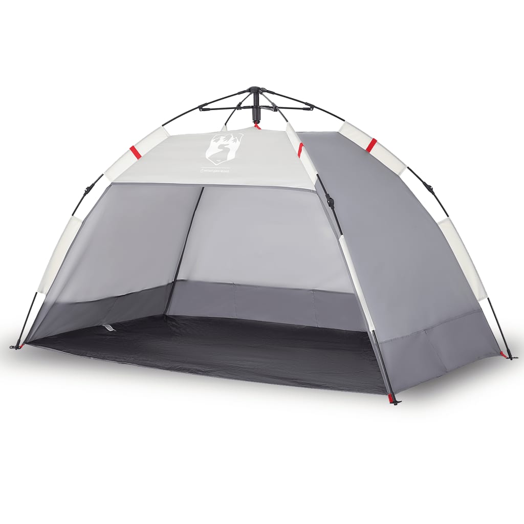 vidaXL Beach Tent 2-Person Grey Quick Release Waterproof