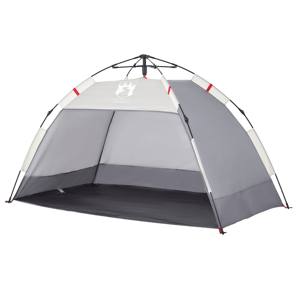 vidaXL Beach Tent 2-Person Grey Quick Release Waterproof