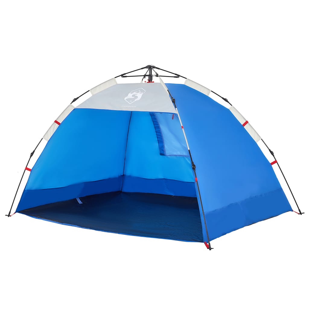 vidaXL Beach Tent 2-Person Azure Blue Quick Release Waterproof