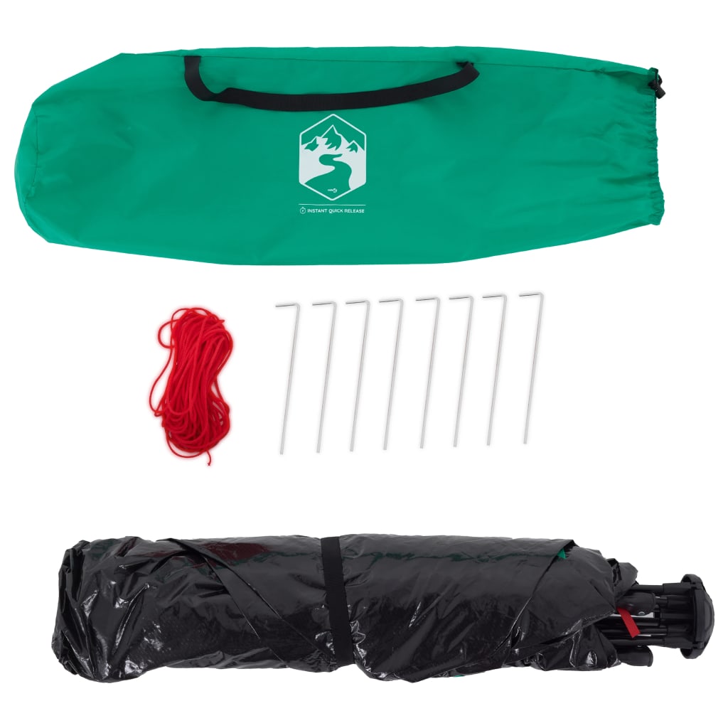 vidaXL Beach Tent 2-Person Sea Green Quick Release Waterproof