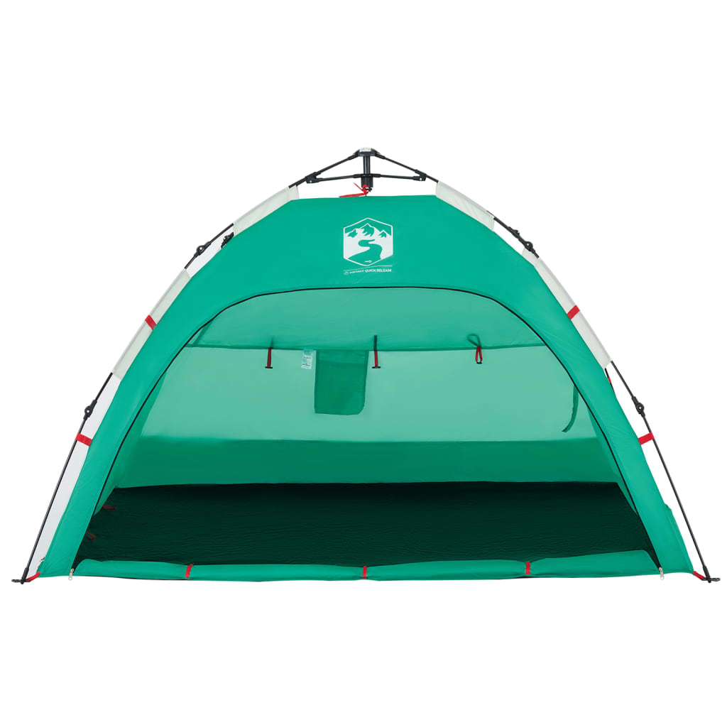 vidaXL Beach Tent 2-Person Sea Green Quick Release Waterproof