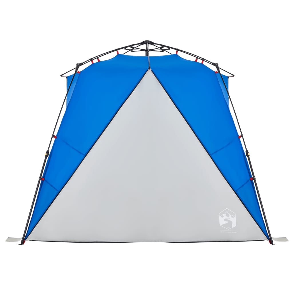 vidaXL Beach Tent 4-Person Azure Blue Quick Release Waterproof