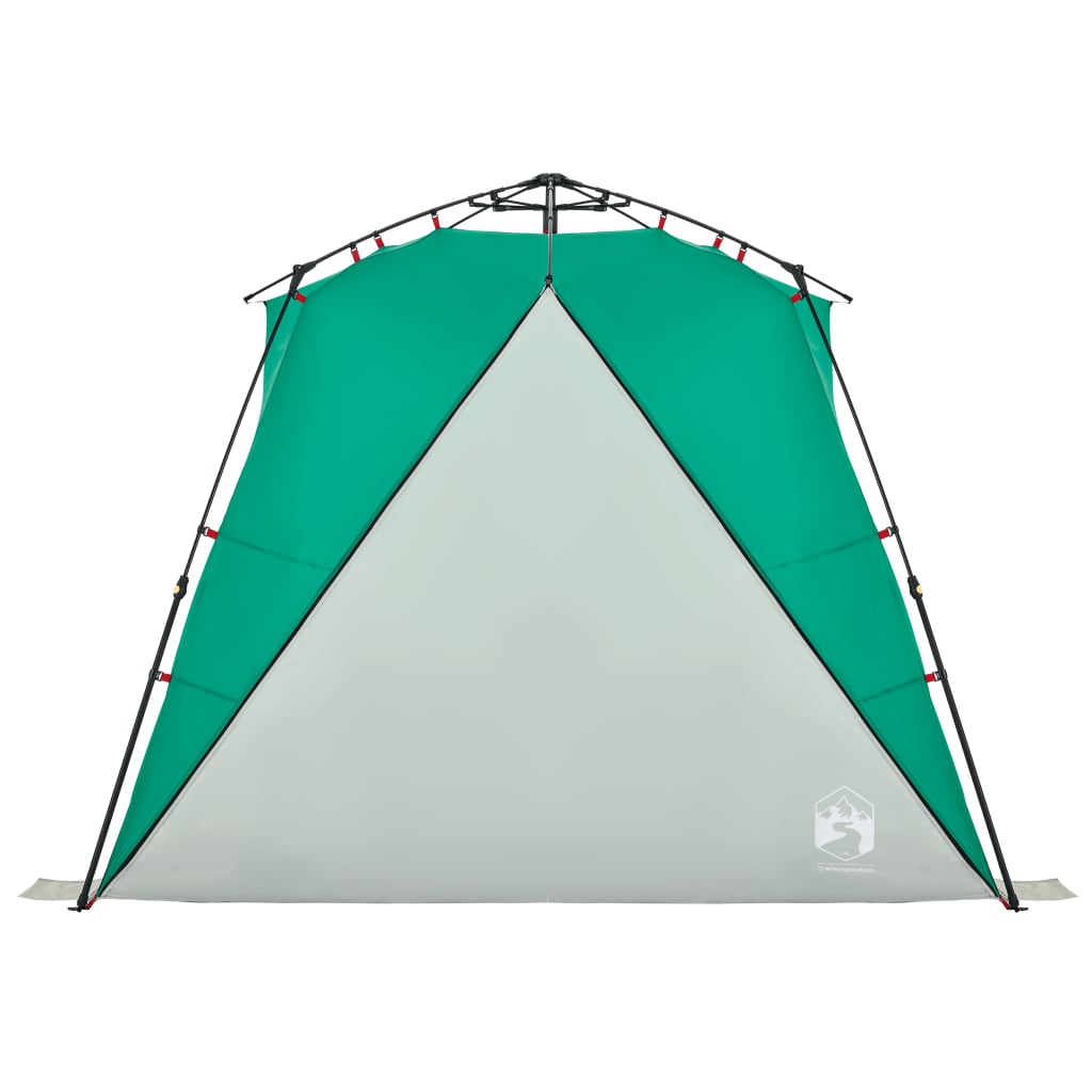 vidaXL Beach Tent 4-Person Sea Green Quick Release Waterproof