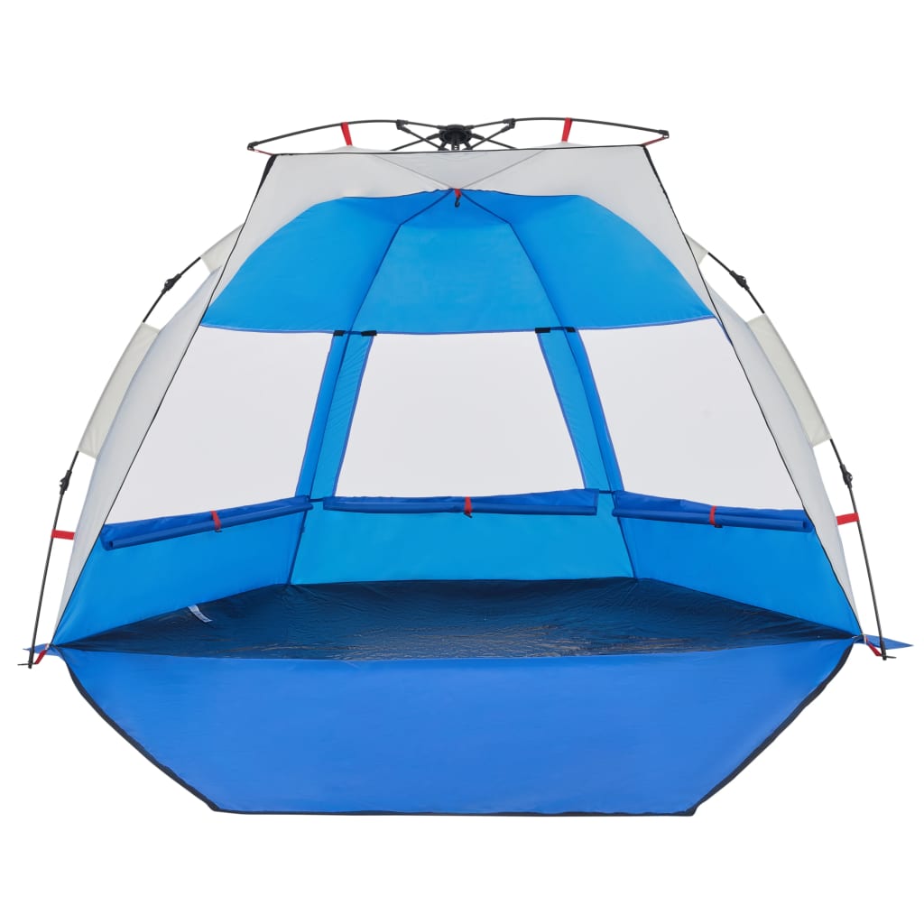 vidaXL Beach Tent 2-Person Azure Blue Quick Release Waterproof