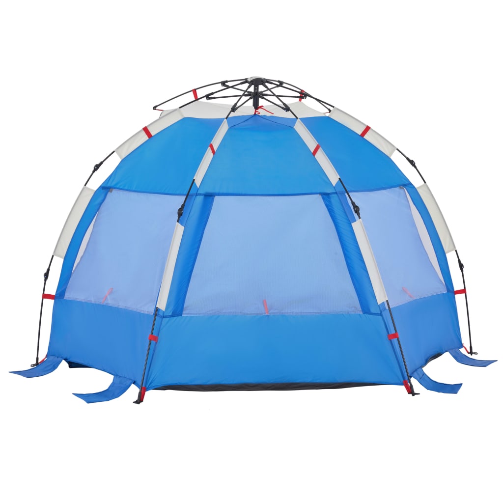 vidaXL Beach Tent 2-Person Azure Blue Quick Release Waterproof