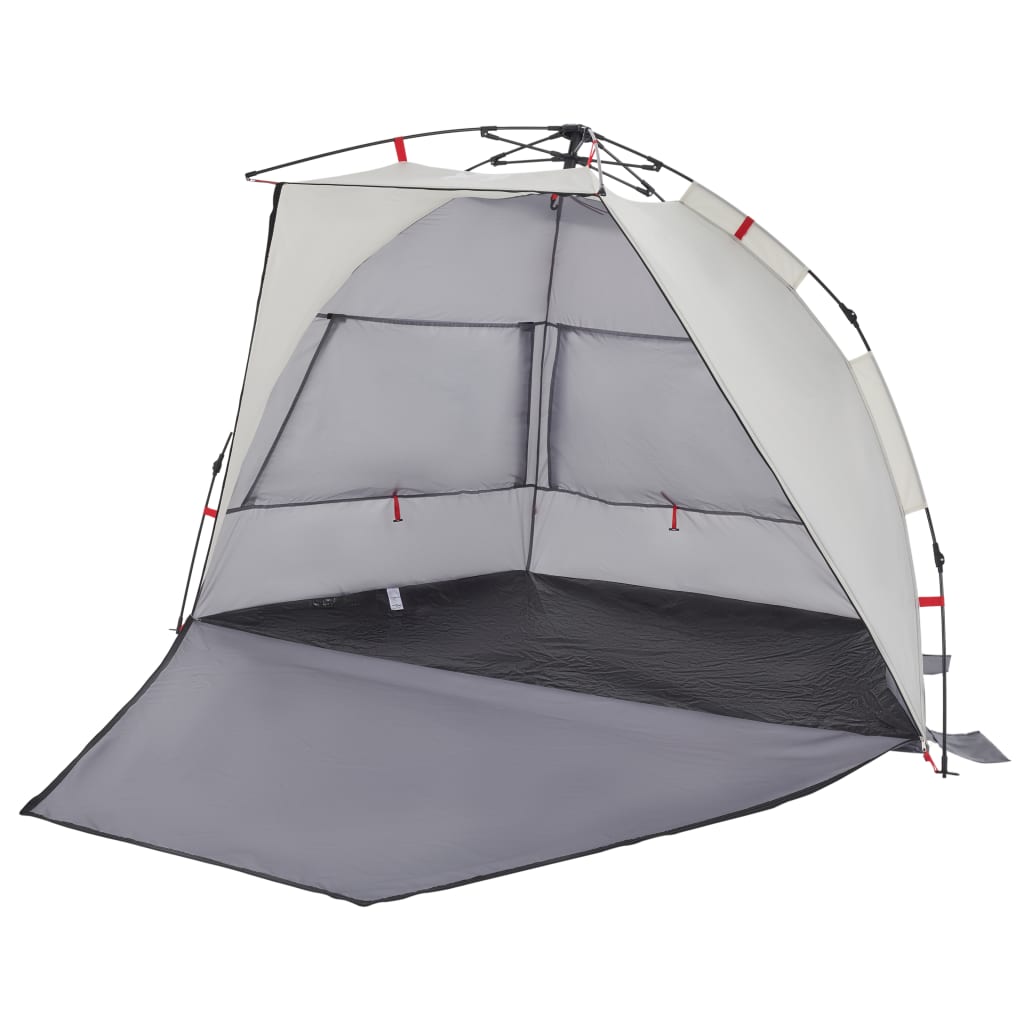 vidaXL Beach Tent 2-Person Grey Quick Release Waterproof