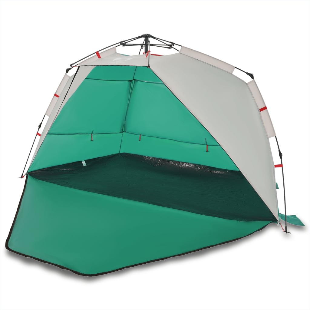 vidaXL Beach Tent 3-Person Sea Green Quick Release Waterproof