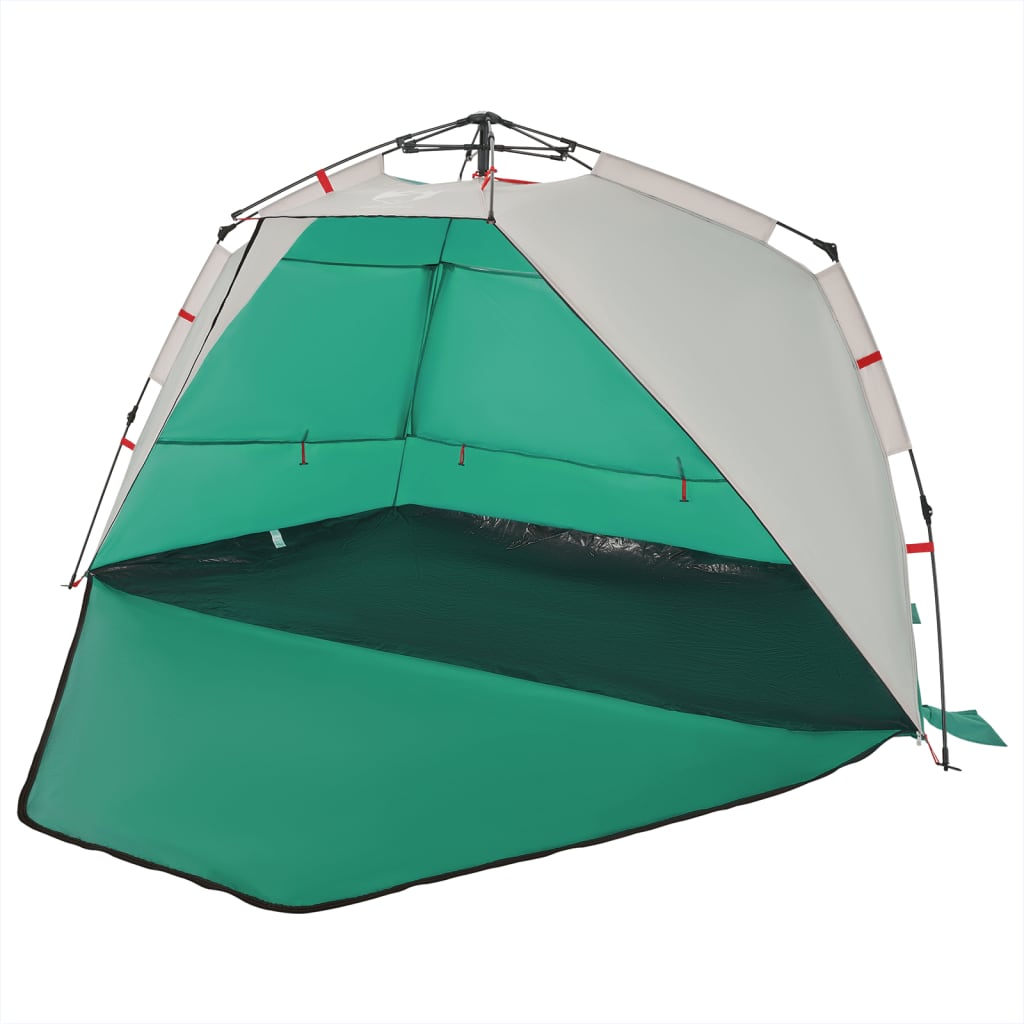 vidaXL Beach Tent 3-Person Sea Green Quick Release Waterproof