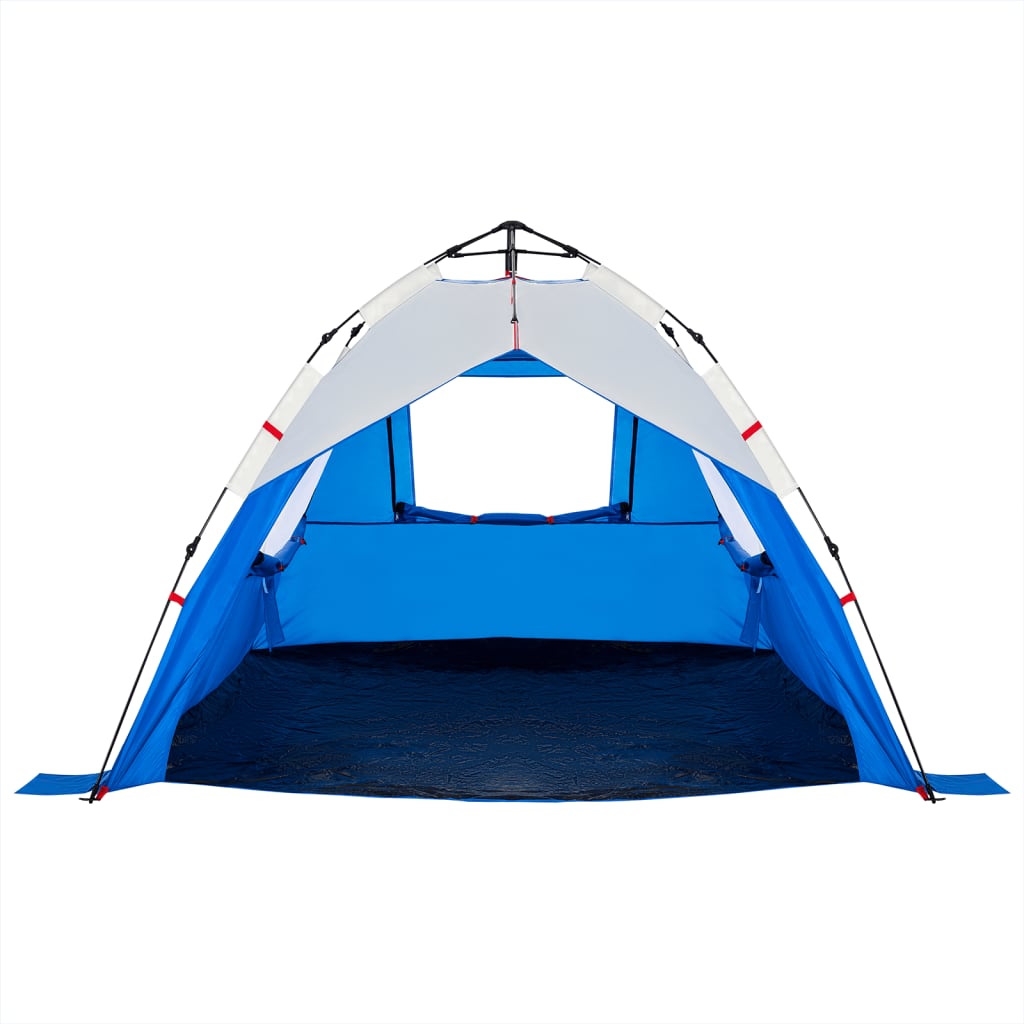 vidaXL Beach Tent 3-Person Azure Blue Quick Release Waterproof