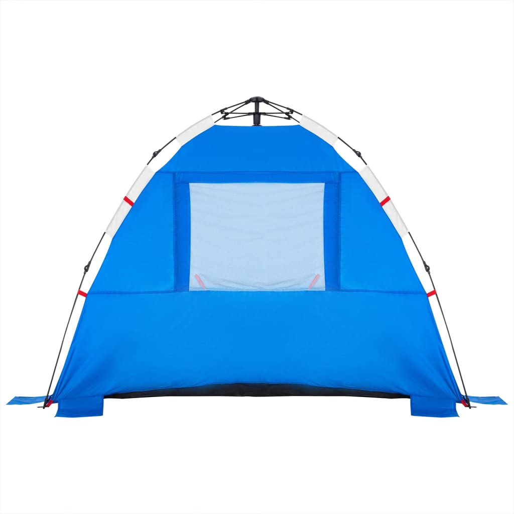 vidaXL Beach Tent 3-Person Azure Blue Quick Release Waterproof