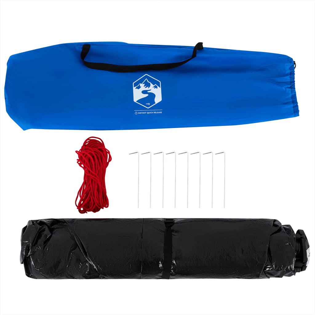 vidaXL Beach Tent 3-Person Azure Blue Quick Release Waterproof