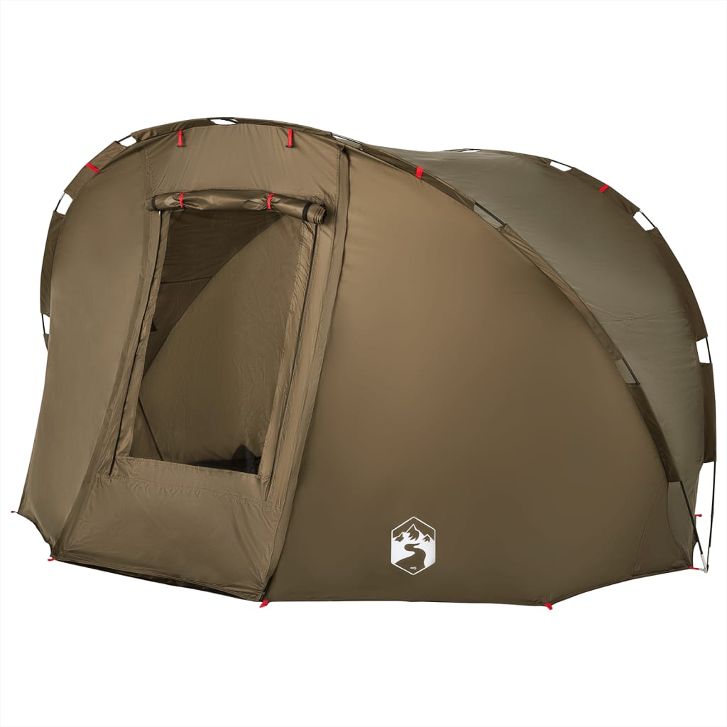 vidaXL Fishing Tent 5-Person Olive Green Waterproof