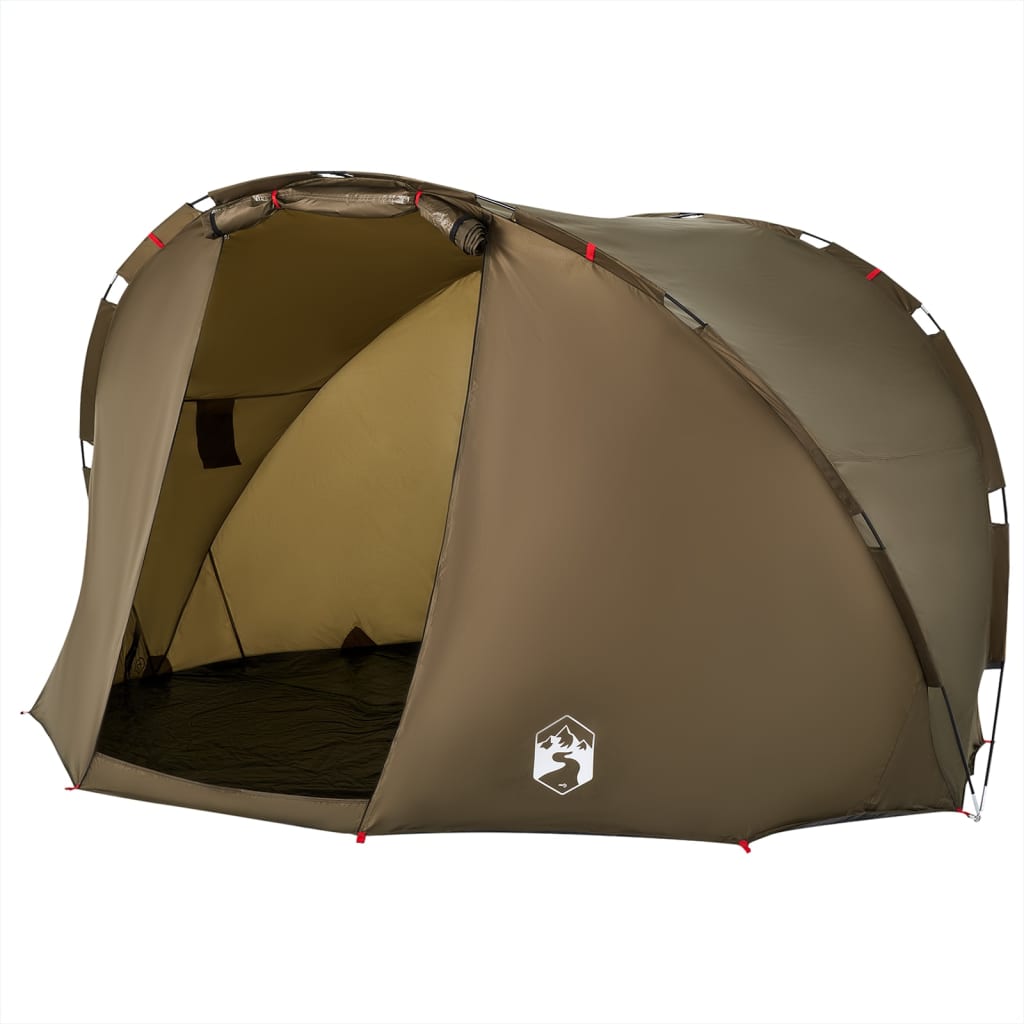 vidaXL Fishing Tent 5-Person Olive Green Waterproof