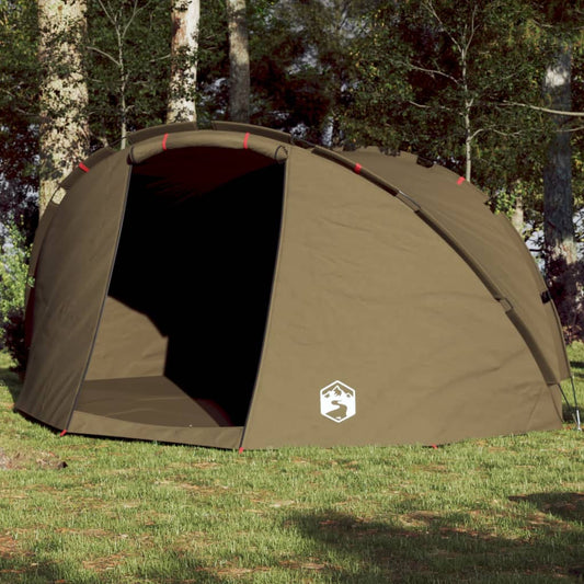 vidaXL Fishing Tent 5-Person Olive Green Waterproof